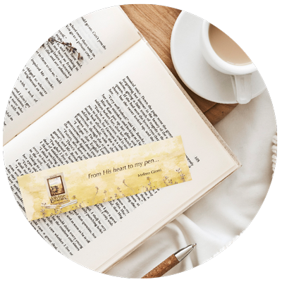 Book marketing design bookmark