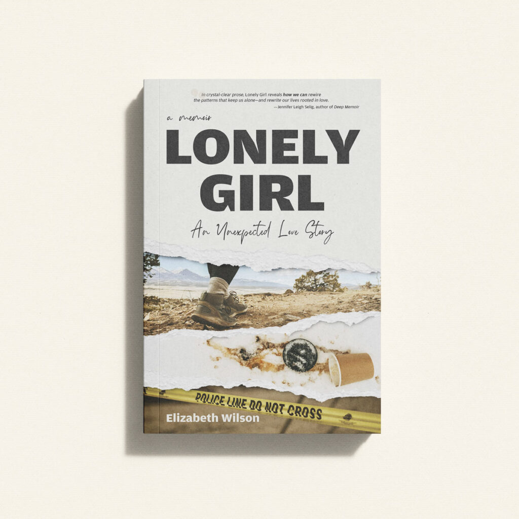 Mockup of a memoir Book Cover Design on a light background